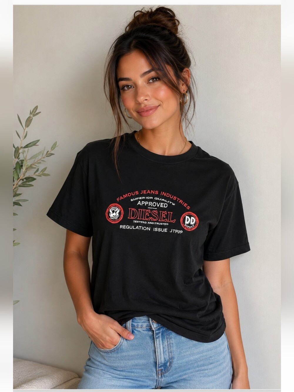 Vintage Diesel Brand T, large, 100% cotton, Women's Large